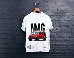 white cotton tshirt  Mercedes AMG