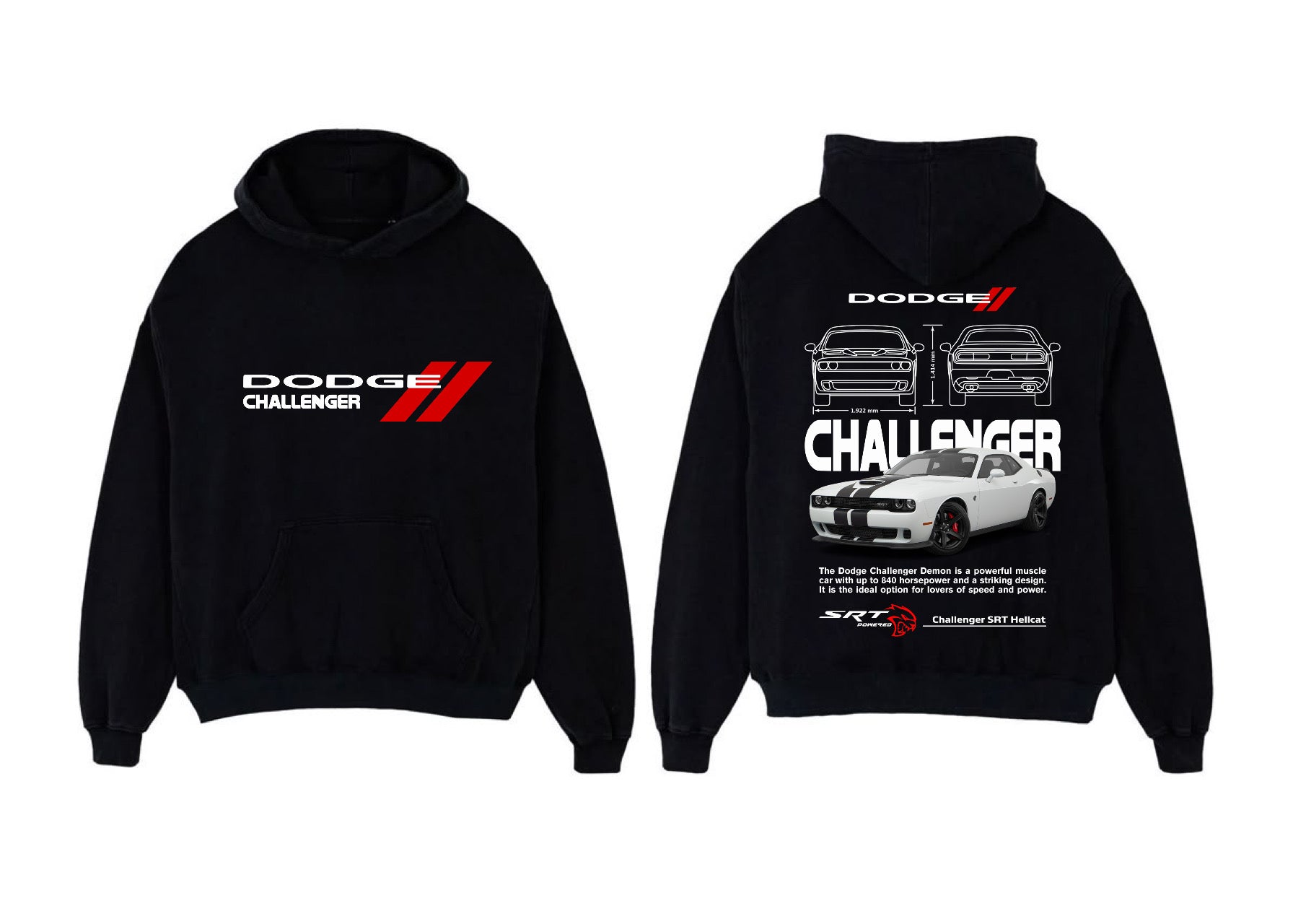 dodge challenger hoodie