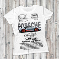 Porche 911 GT3 RS white T-shirt